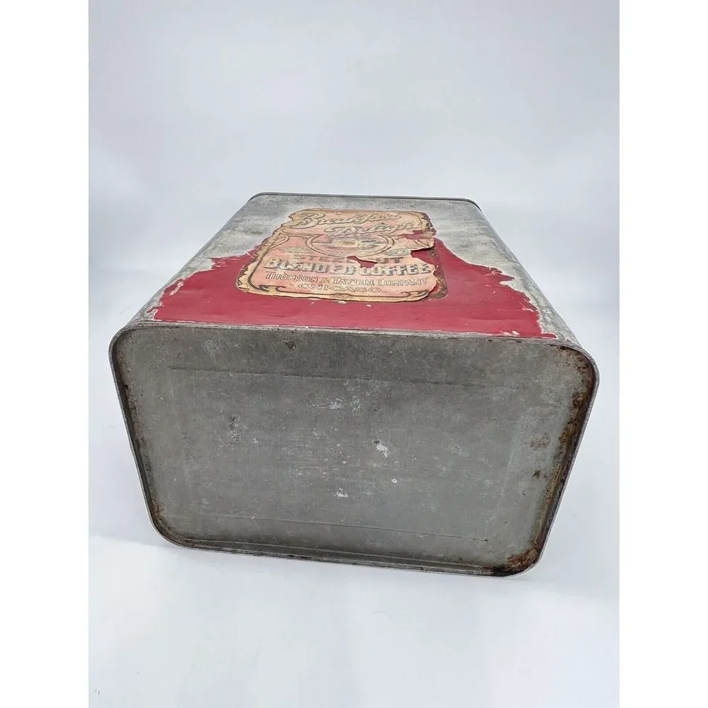 Early 1900's Breakfast Delight Steel‎ Cut Coffee Can Thomson & Taylor - #234
